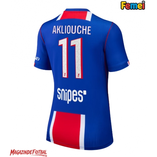Paris Saint-Germain Maghnes Akliouche #11 Tricou Fotbal Replică 2026-27 Femei Acasa Paris Saint-Germain Maghnes Akliouche #11 Tricou Fotbal Replică 2026-27 Femei Acasa
